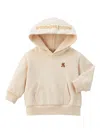 Miki House Bear Hoodie In Neutrals