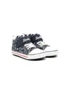 Miki House Bear-print High-top Sneakers In 蓝色