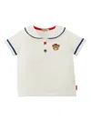 Miki House Bear T-shirt In White