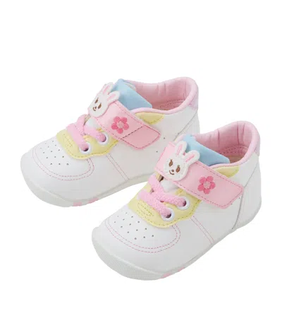 Miki House Kids' Bunny-appliqué Sneakers In Pink