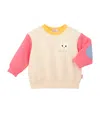 Miki House Bunny-patch Sweatshirt In White