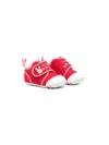 Miki House Bunny Touch-strap Sneakers In Red