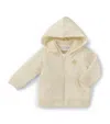 Miki House Cashmere Hooded Jacket In Neutral