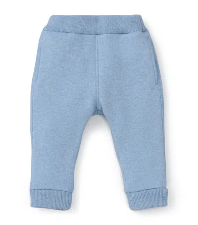 Miki House Kids' Cashmere Sweatpants In Blue