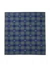Miki House Check-pattern Cotton Blanket In Blue