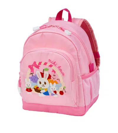 Miki House Kids' Chieco Saku Backpack In Pink