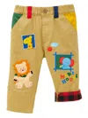 Miki House Blanket-lined Trousers In Brown