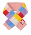 Miki House Colour-block Scarf In Multi