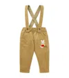 Miki House Corduroy Dungarees In Beige