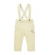 Miki House Corduroy Dungarees In Ivory