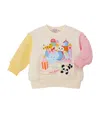 Miki House Cotton Animal Sweatshirt In Multi