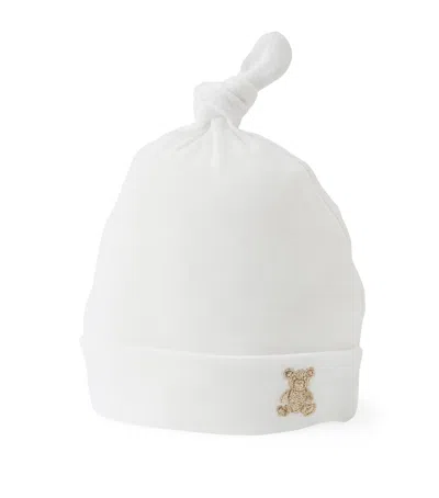 Miki House Kids' Cotton Beanie In White