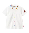 Miki House Cotton Button-down Shirt In White