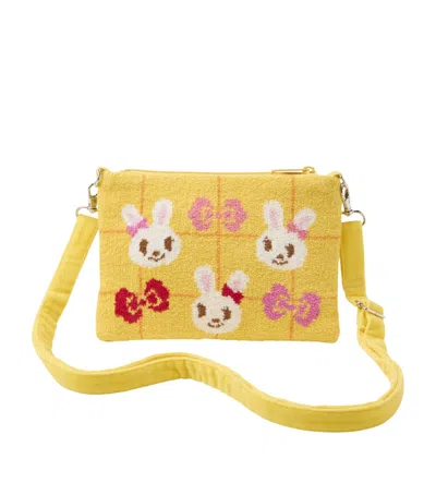 Miki House Kids' Cotton Chenille Shoulder Bag In Multi