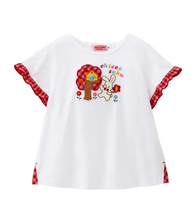 Miki House Kids' Cotton Chieco Saku Top In White