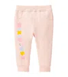 Miki House Cotton Cuffed Sweatpants In Pink