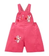 MIKI HOUSE COTTON EMBROIDERED DUNGAREES (2-7 YEARS)