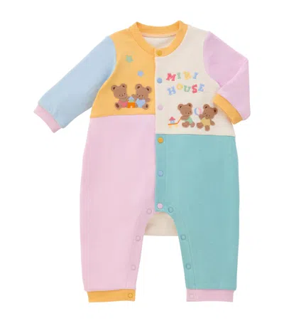 Miki House Kids'  Cotton Embroidered Playsuit
