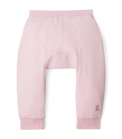 Miki House Kids' Cotton Leggings In Pink