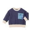 Miki House Cotton Pocket-detail Sweatshirt In Purple