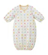 Miki House Cotton Polka Dot Playsuit In Ivory