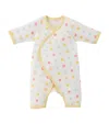 Miki House Cotton Polka Dot Playsuit In Ivory