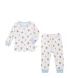 Miki House Cotton Printed Pyjama Set In White
