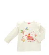 Miki House Cotton Printed Top In Neutral