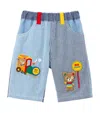 Miki House Cotton Pucci Train Trousers In Blue