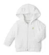 Miki House Cotton Teddy Bear Hoodie In White