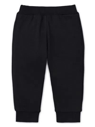 Miki House Kids' Cotton Track Pants In Black