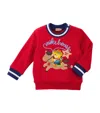 Miki House Cotton Year Of The Horse Sweatshirt In Red