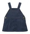 Miki House Denim Dungaree Dress In Navy