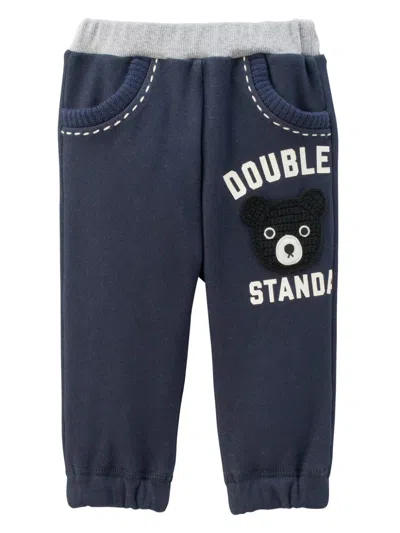 Miki House Kids' Double B Sweatpants In Blue