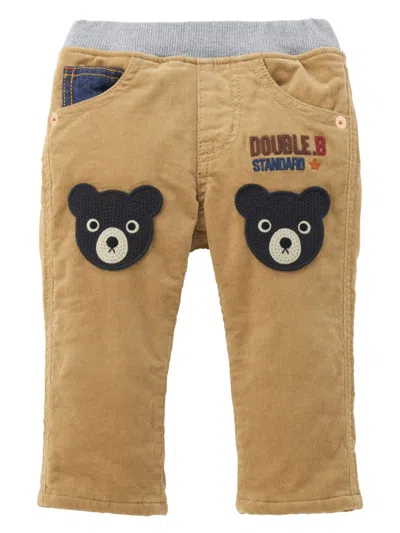 Miki House Kids' Double B Trousers In Brown