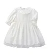 Miki House Embroidered Dress In White