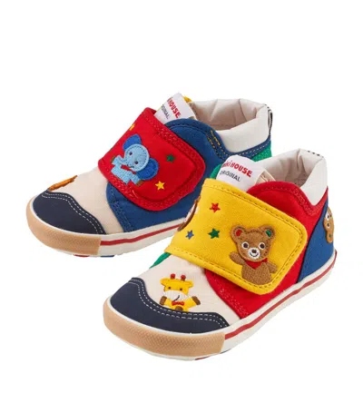 Miki House Embroidered Sneakers In Multi