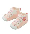 Miki House Floral-appliqué Sneakers In Pink