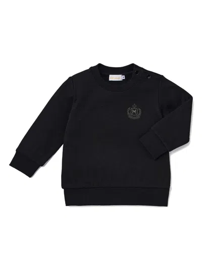 Miki House Kids' Gold Label Sweatshirt Mit Logo In Schwarz
