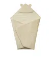 Miki House Hood-detail Blanket In Beige