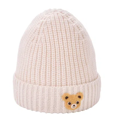 Miki House Kids' Knitted Felt Character Beanie Hat In Neutral