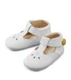 Miki House Leather Shoes In White