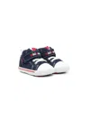Miki House Logo-embroidered High-top Sneakers In Blue