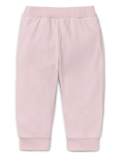 Miki House Kids' Logo-embroidered Tracksuit Bottom In Pink