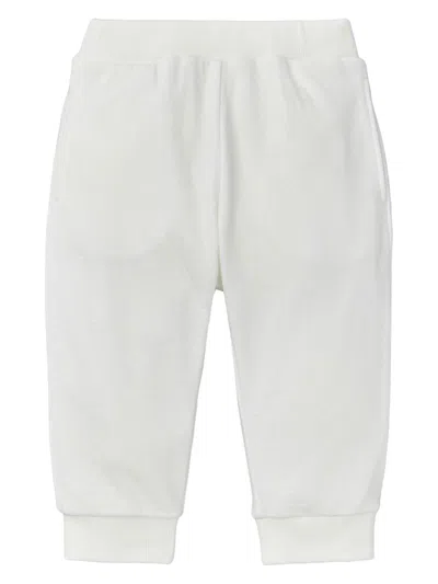 Miki House Kids' Logo-embroidered Tracksuit Bottom In White
