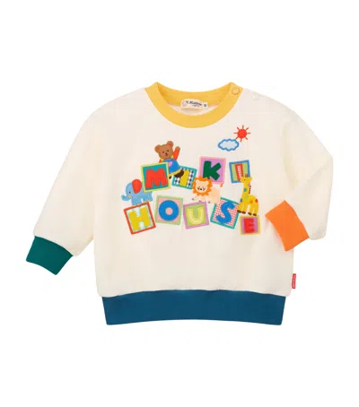Miki House Kids' Logo-patch Sweatshirt In Multi