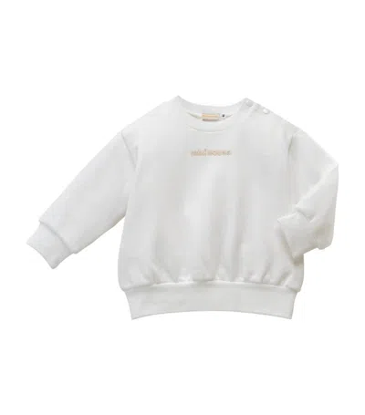 Miki House Kids' Logo Sweatshirt (2-7 Years) In White