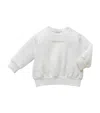 Miki House Logo Sweatshirt In White