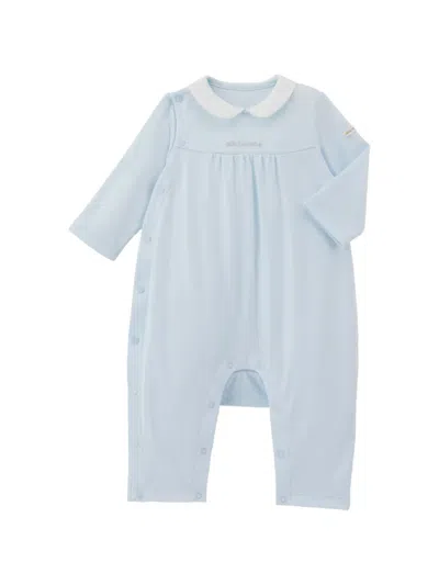 Miki House Babies' Logo-embroidered Coverall In Blue