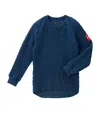 Miki House Long-sleeve Knitted T-shirt In Navy